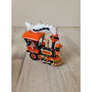 Danbury Mint 2005 Chicago Bears Holiday Express train ornament Xmas
